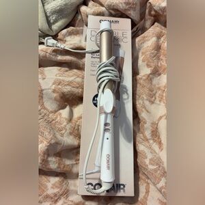 Conair White and Rose Gold Ceramic Hair Curling Iron